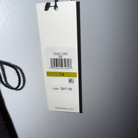 NWT Calvin Klein Womens V-Neck Black Sleeveless Jumpsuit Back Zipper Size 14 - Picture 3 of 6